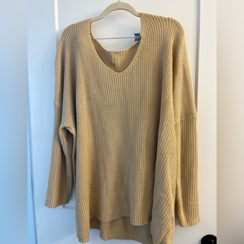 Cozy Beige Knit Sweater